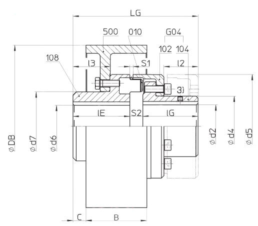 GBT型帶制動輪聯(lián)軸器